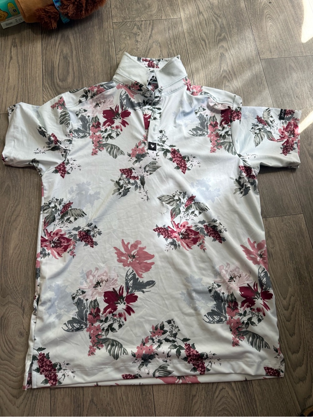Bad Birdie Floral Golf Polo Size M